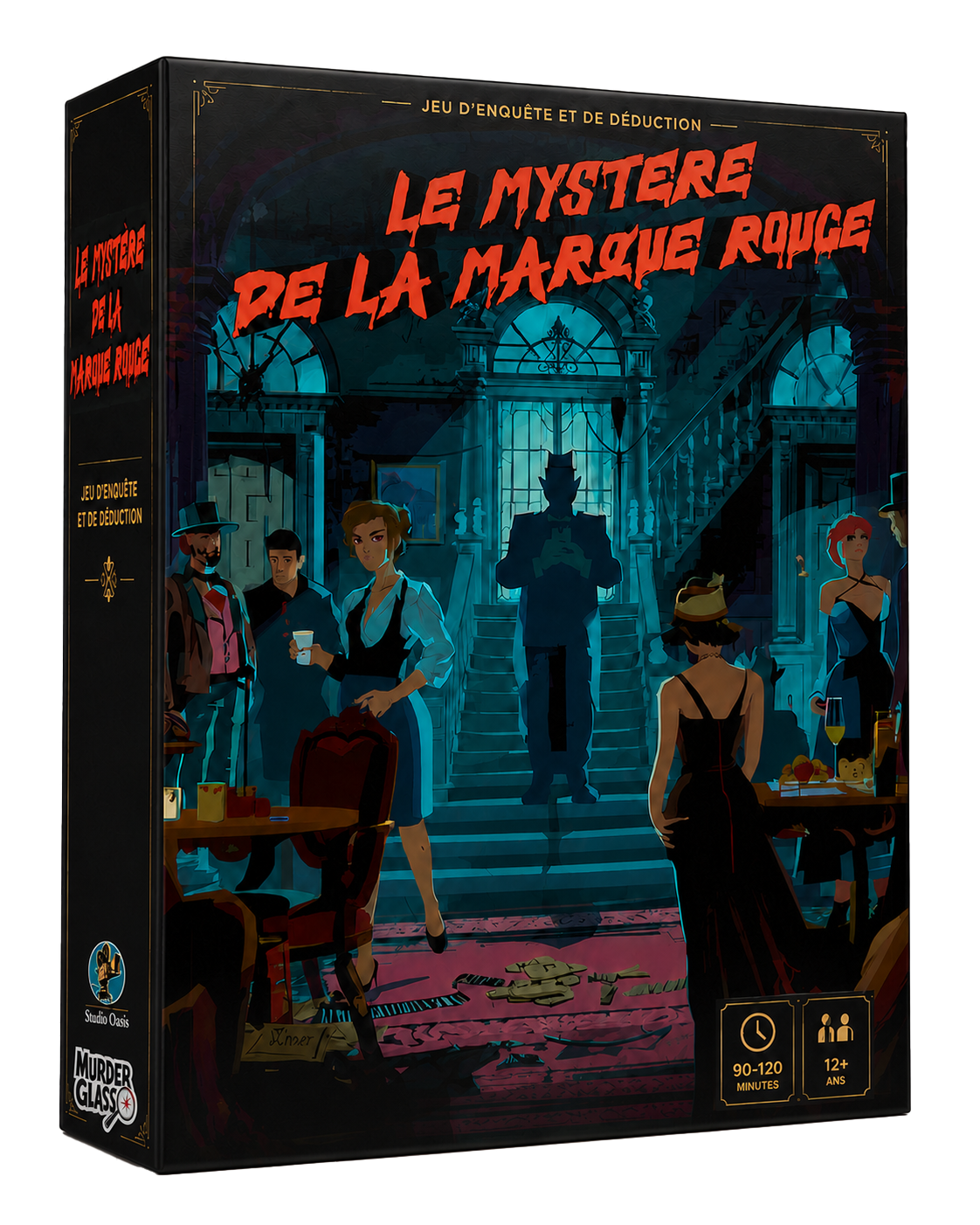 Mockup de la boîte de jeu Murder Glass